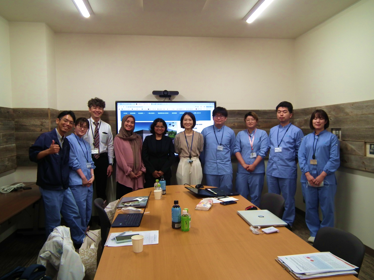 インターンシップを終えての集合写真